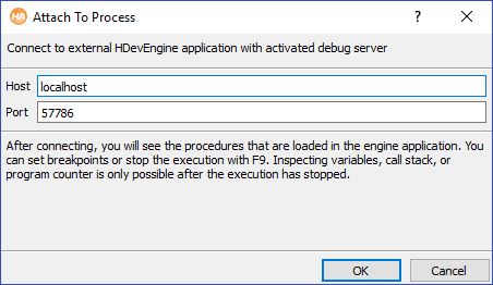 Attach to Process dialog