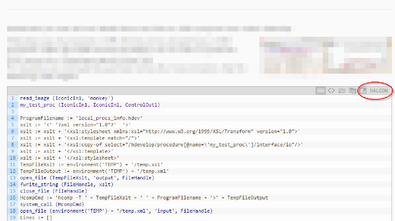 HDevelop syntax highlighting in WordPress · Heindl Solutions